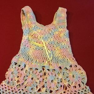 Hand knit kids dress